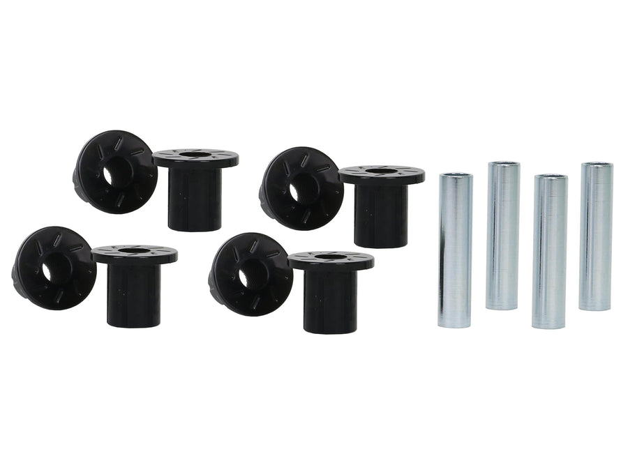 Whiteline W73817 Leaf Spring Bushing Set Front, Rear Compatible with 69-93 D200 Pickup, D300 Pickup, D300, D100 Pickup, D100, D200, Ramcharger