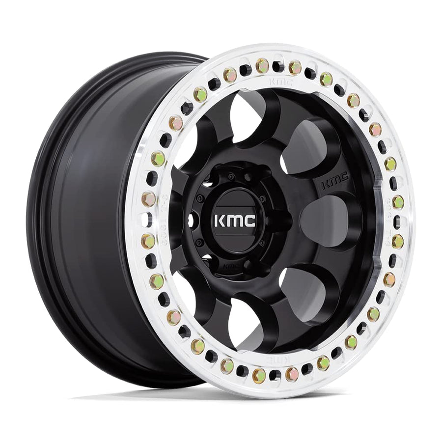 KMC KM237 BLANK 17X9 S-BLK-MACH-RG -38MM (108-150) - KM237MD17900038N