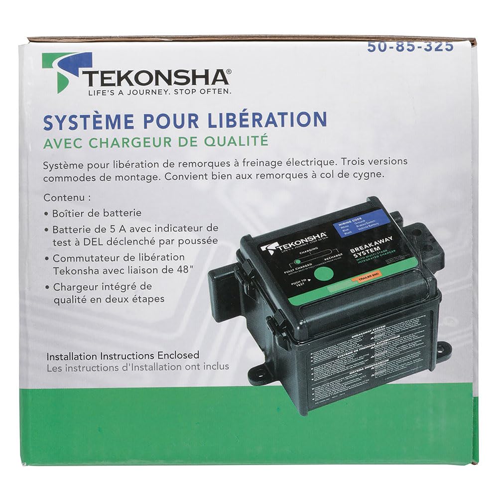 Shur-Set III Tekonsha 50-85-325 Breakaway System with LED Test Meter, Battery, Switch and Charger
