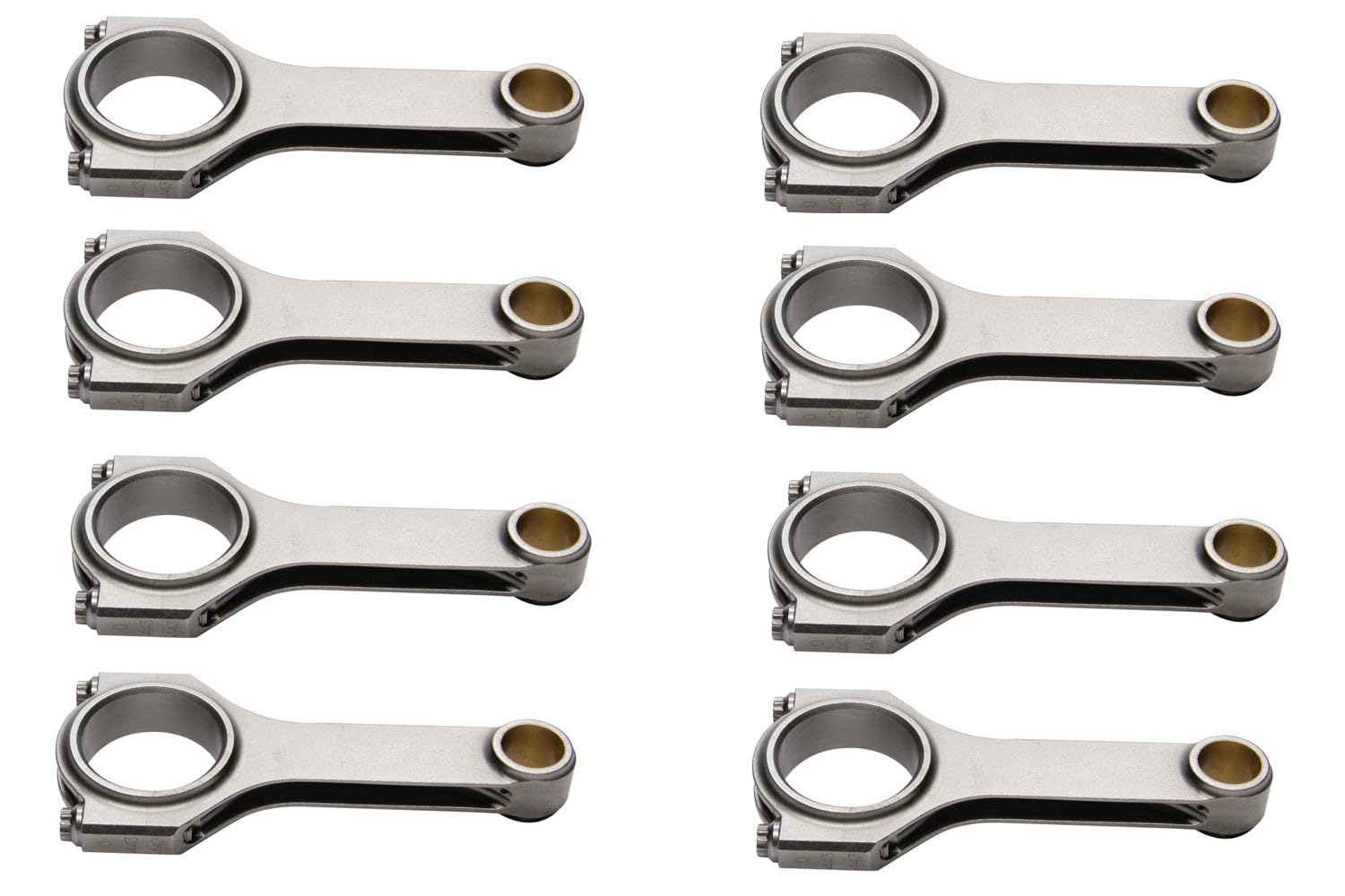 6000S3D Eagle H-Beam Connecting Rods: Chevrolet, small block (set of 8) - 2.000" rod