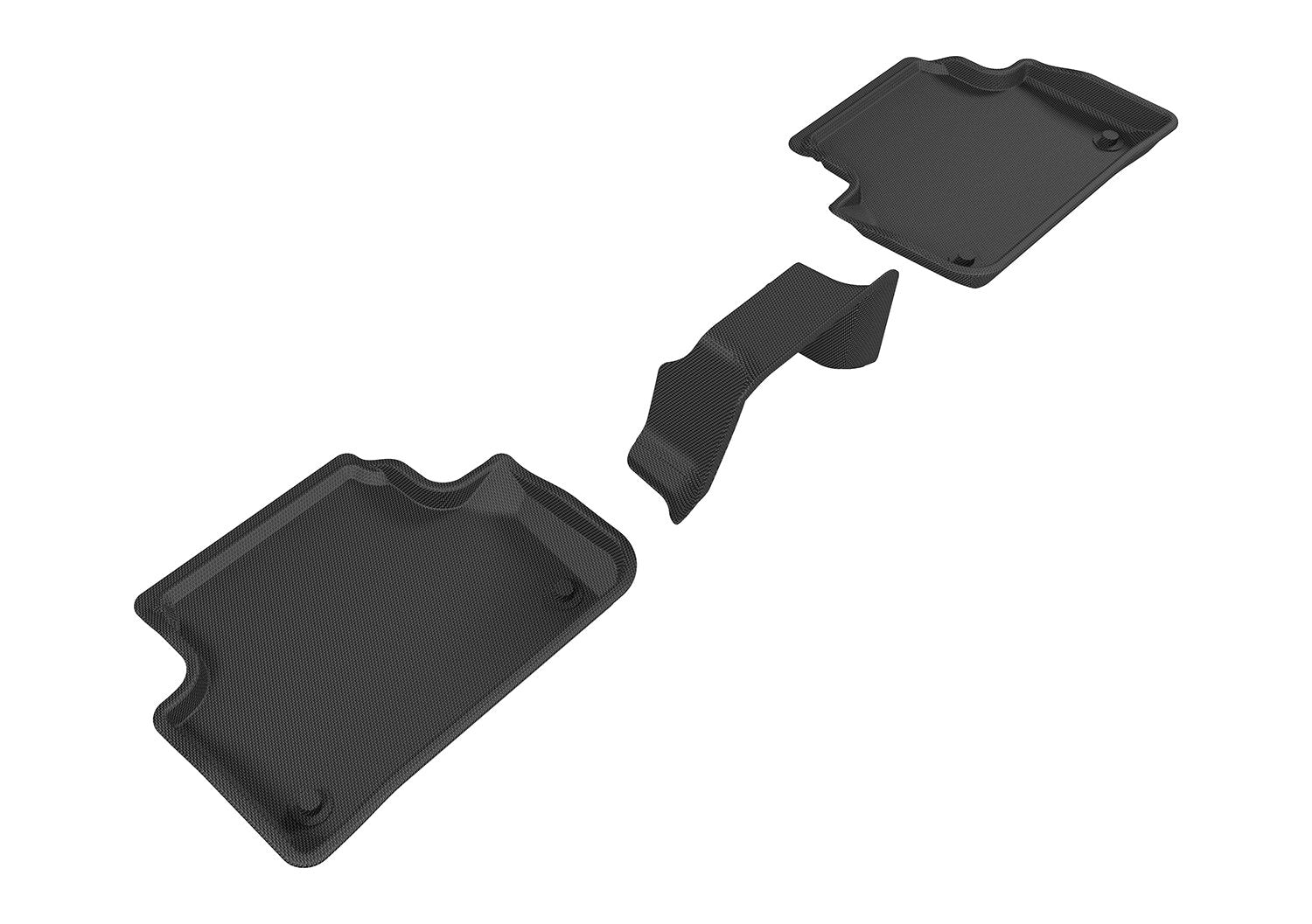 3D MAXpider Kagu Custom Fit Floor Mat (Black) Compatible with Audi A4/A4 Allroad 2017-2026/S4 2018-2026/A5/S5 2018-2026 /Rs 5 2019-2026 - Second Row