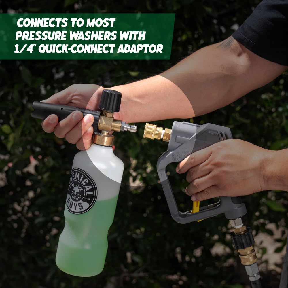 Chemical Guys TORQ Professional Foam Cannon EQP_310 Max Foam 8, (Great for Cars, Trucks, SUVs, Motorcycles, RVs & More) 32 oz Bottle