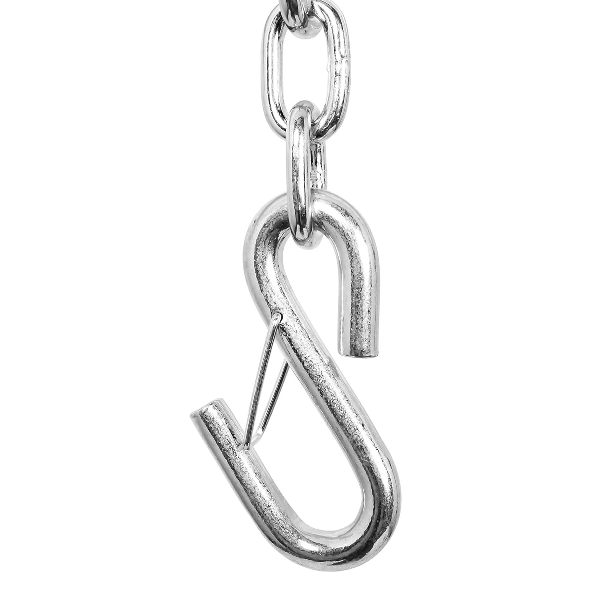 Camco 48" Heavy Duty Steel Safety Chain with Spring Hooks - Secures Tow Vehicle to Trailer | Class I 2,000 lb Capacity | Great for RV, Trailer, and Boat Towing | Rust Resistant - (50022)