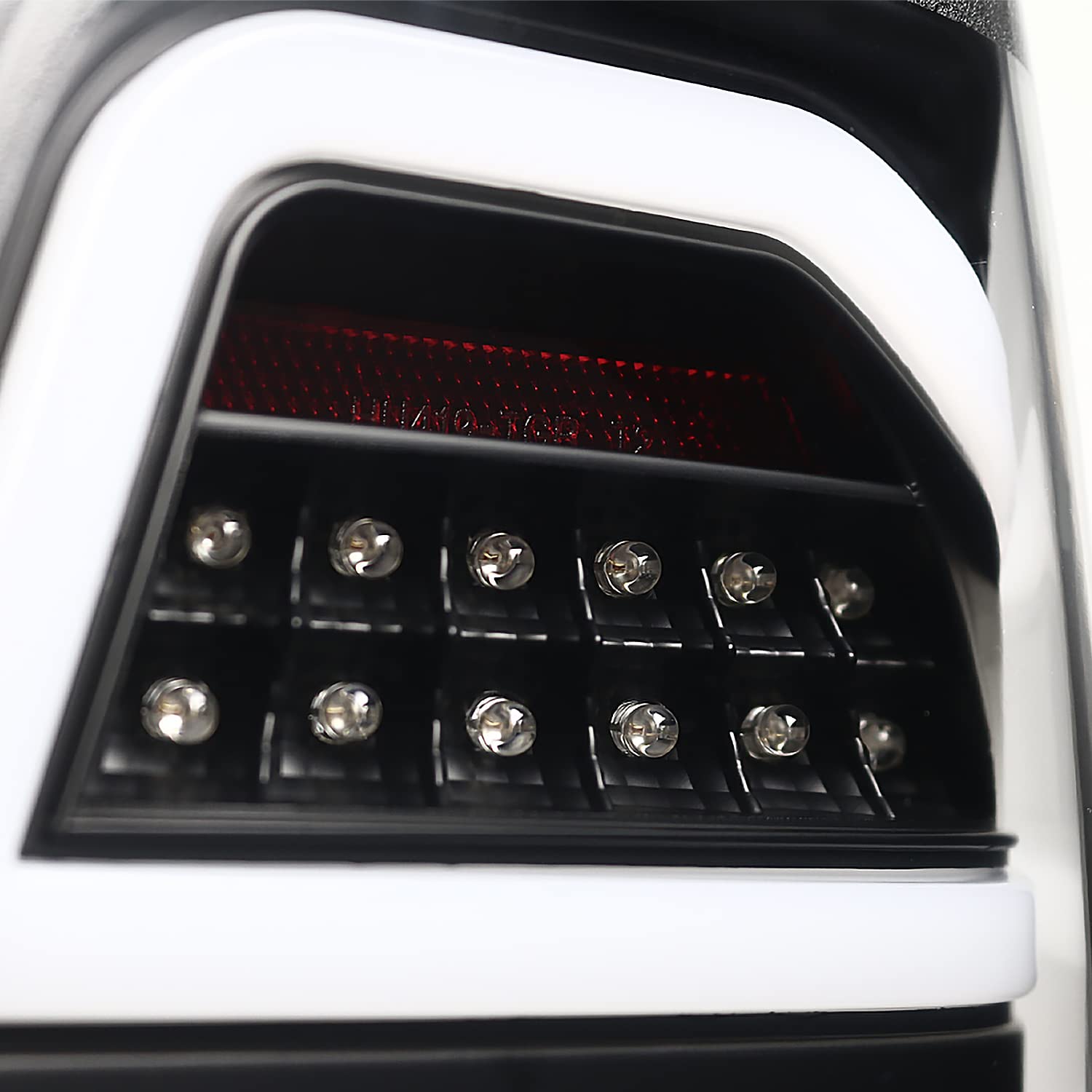 Black LED Bar Tail Lights SPEC-D TUNING Compatible with 2006-2011 Mercedes-Benz W164 ML-Class, Left + Right Pair Assembly