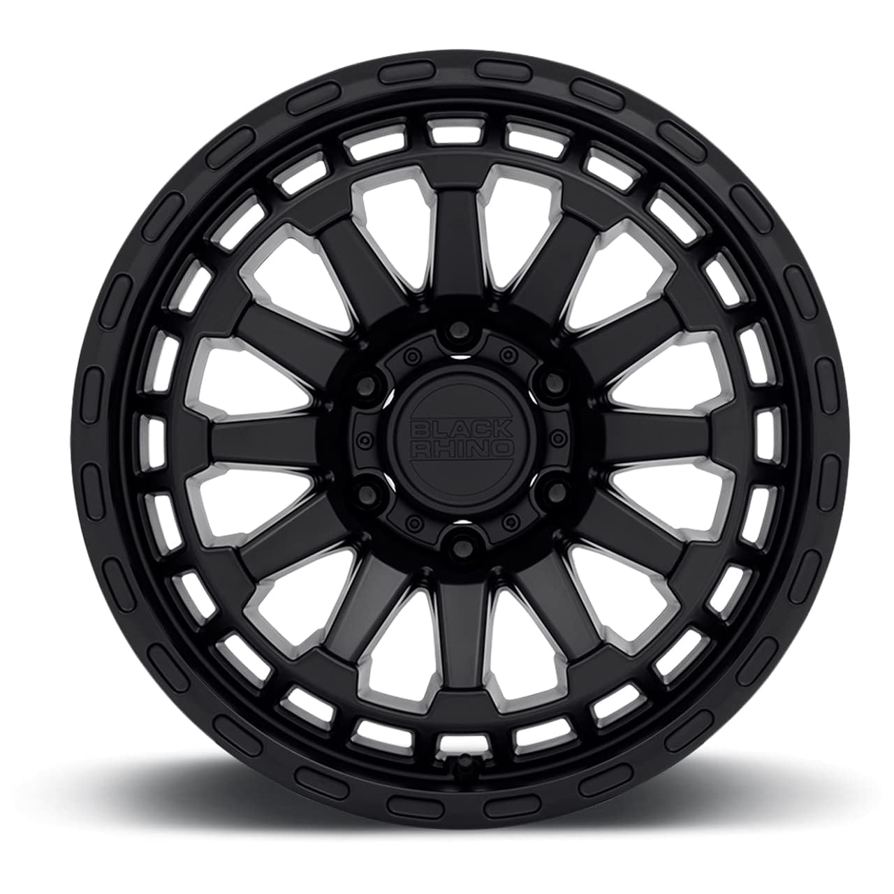 RAID Black Rhino Hard Alloys 17X8.5, 6X5.5, 4.04, -18mm MATTE BLACK - 1785RAD-86140M12