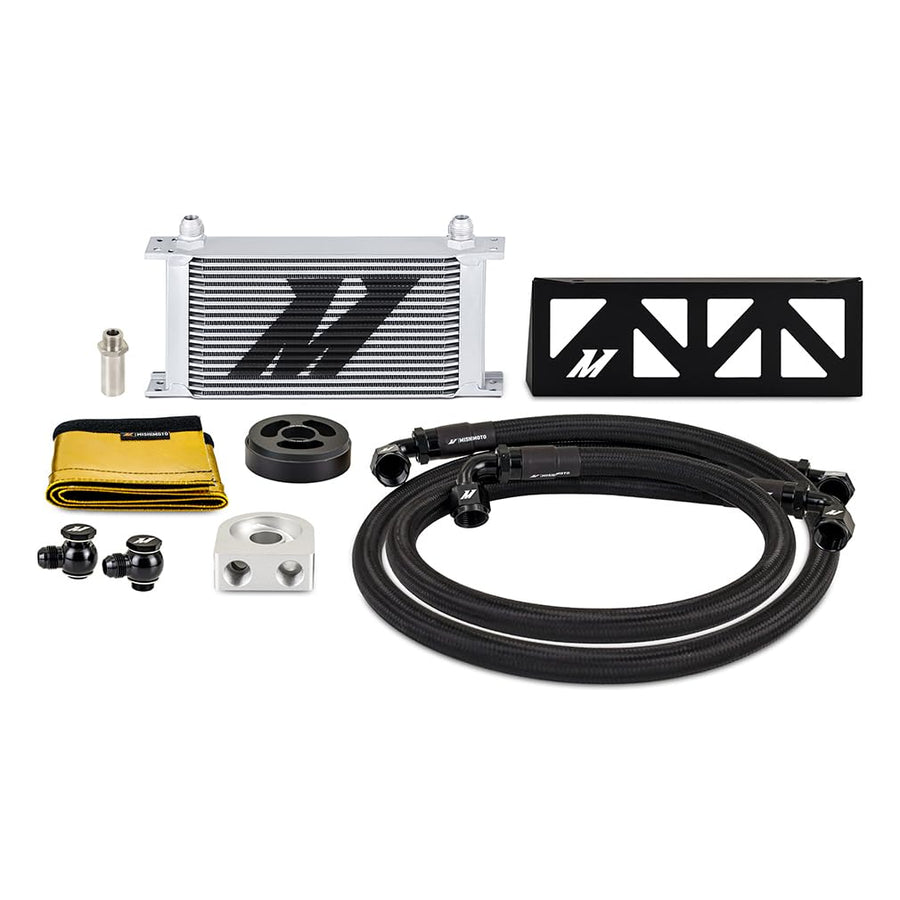Mishimoto Oil Cooler, Silver Cooler Compatible with Subaru BRZ/Toyota GR86 2022+, Non-Thermostatic