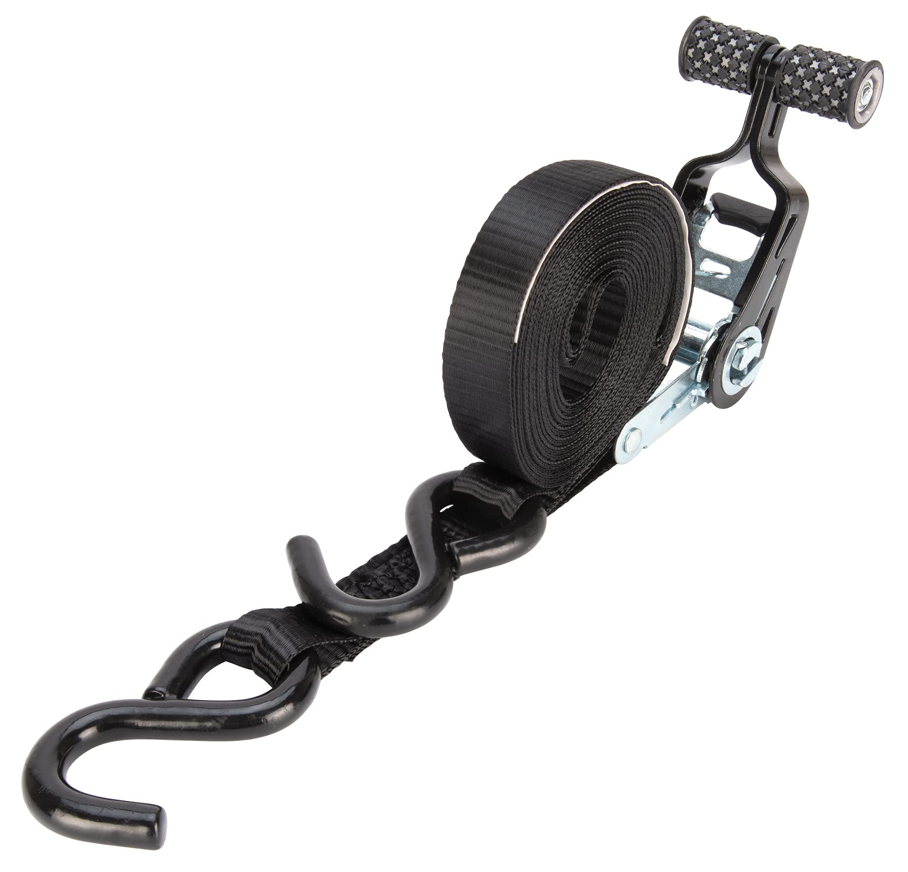 4Pk Performance Tool W1873 1-Inch X 15' Tie Down Straps SecureX - Heavy Duty Ratchet Straps for Securing Cargo, ATVs, Motorcycles, and More