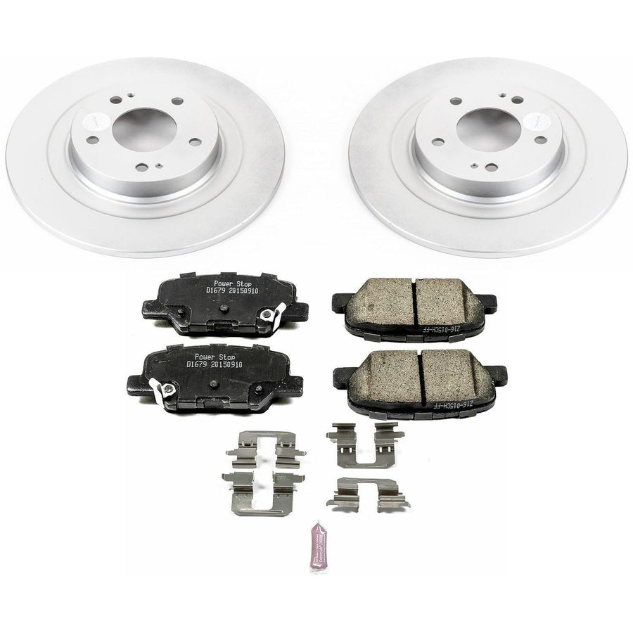 Power Stop Rear CRK6976 Z17 Evolution Geomet Coated Brake Kit For Mitsubishi Outlander 2014-2018, Mitsubishi Outlander Sport 2013-2020 [Model Specific]