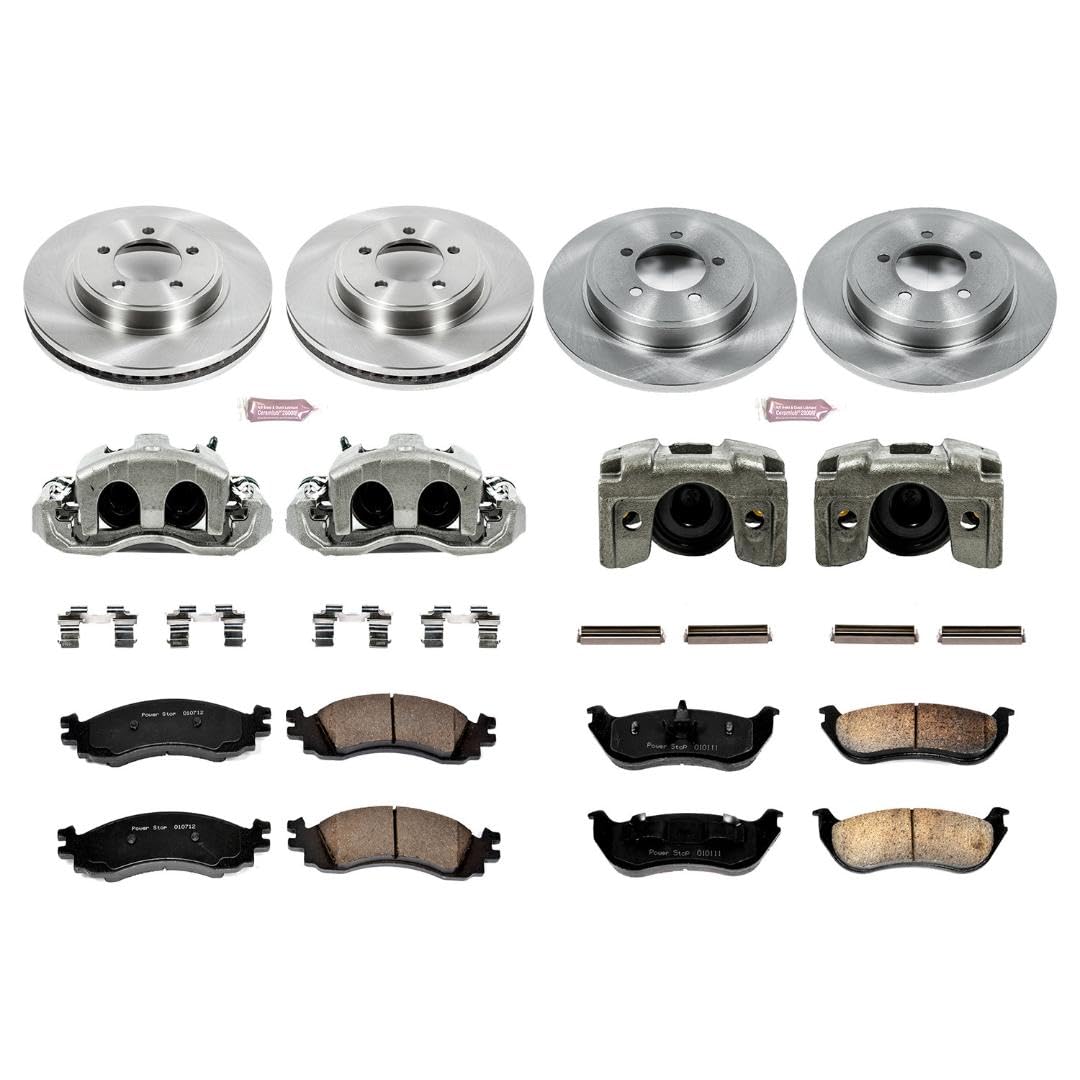 Power Stop KCOE2721 1-Click Autospecialty OE Replacement Brake Kit with Calipers For Mercury Mountaineer 2006 [Model Specific]