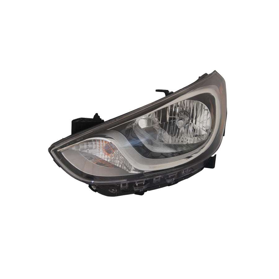Left TYC Headlight Assembly Compatible with 2012-2014 Hyundai Accent
