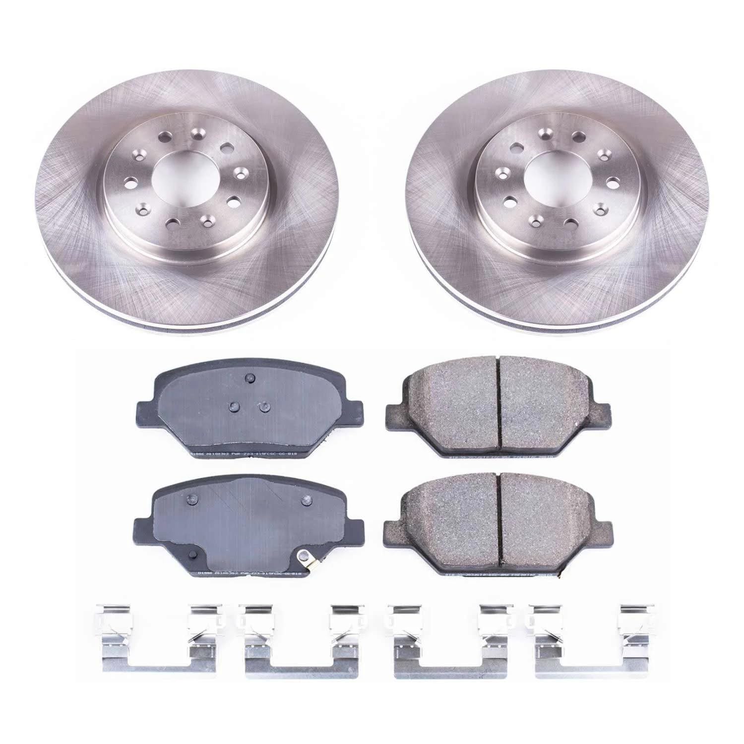 Power Stop Autospecialty KOE7661 Front Replacement Brake Kit-OE Brake Rotors & Ceramic Brake Pads For Envision, LaCrosse, Regal Sportback, Regal TourX, Equinox, Terrain [Model Specific]