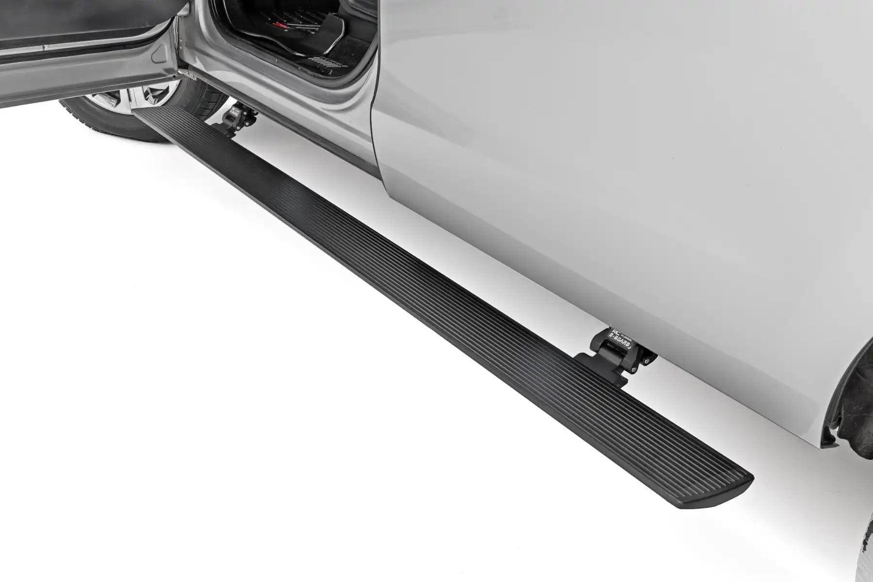 Rough Country Power Running Boards with LED Step Lights for Expedition Ford (2018-2024) - Dual Motor Electric Powerstep Board & Retractable Steps