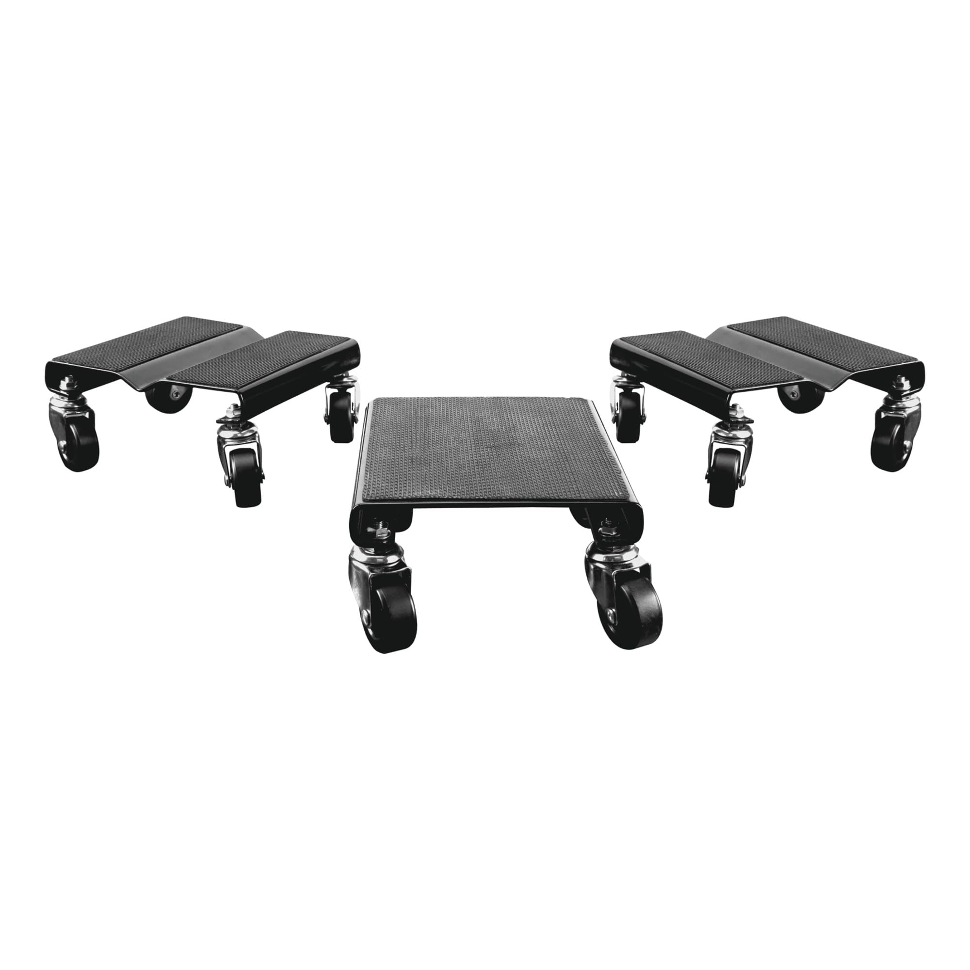 Snowmobile Dolly Performance Tool W41061 Heavy Duty V-Slide with 2.5” PVC Swivel Casters and Rubber Pad Protecting Skis, Black