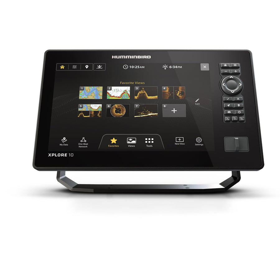 Humminbird GPS XPLORE 10 Fish Finder with Transducer, MEGA Side Imaging+ & HD Touchscreen