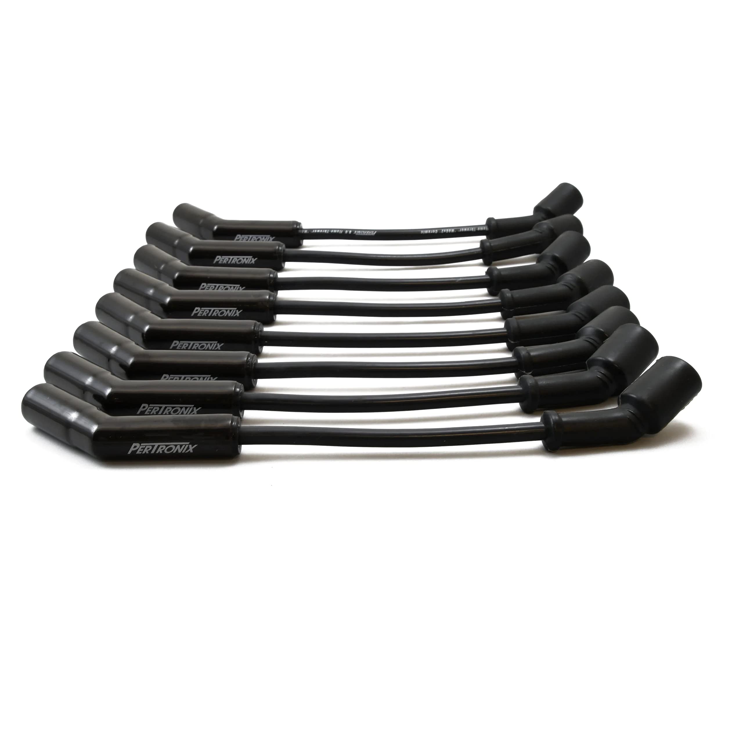 Flame-Thrower 8MM Black Spark Plug Wires PerTronix fits GM LS V-8 45 Degree Black Ceramic Boots