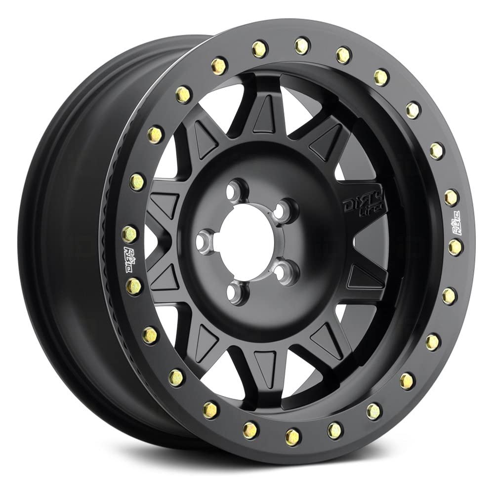 17x9 ROADKILL RACE, Bolt Pattern: 5x5/, Offset: -14, MATTE BLACK W/SIMULATED RING, set of 1