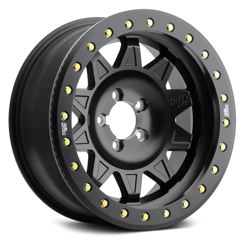 RACE ROADKILL 17x9, Bolt Pattern: 5x5.5/, Offset: -14, MATTE BLACK W/SIMULATED RING, set of 1