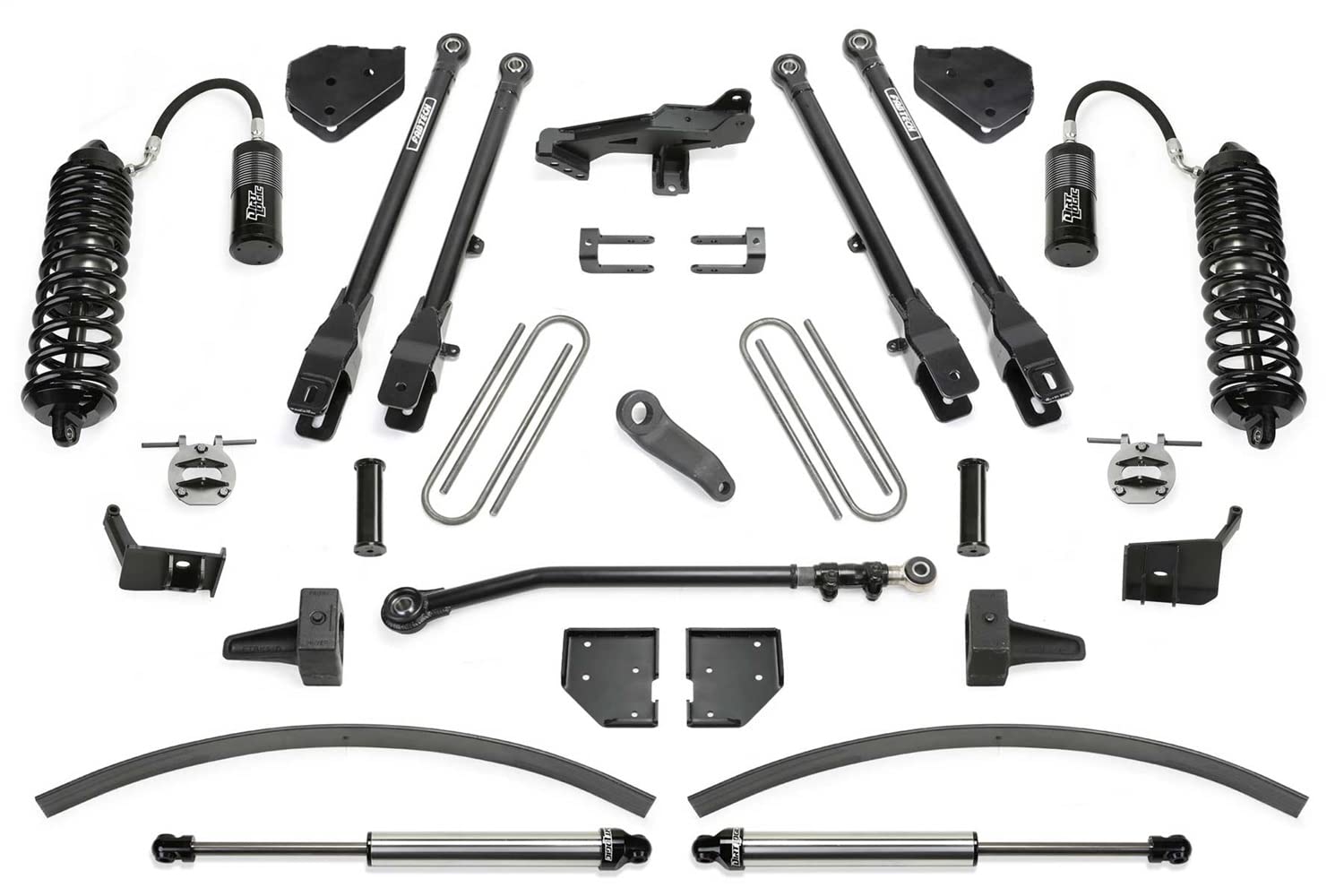 Fabtech 4 Link Lift System K2302DL 8 in. Lift Incl. Front Dirt Logic Resi 4.0 Shocks And Rear Dirt Logic 2.25 Shocks