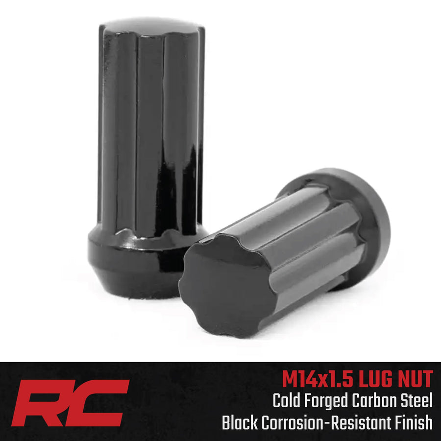 Rough Country Lug Nut Set Black M14x1.5 Wheel with Painted (0 x 0. inches /0 x, 0 inches Offset)