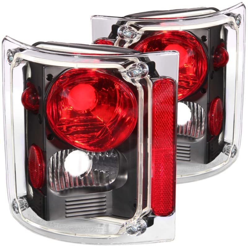 Chrome Euro Tail Light Set-Clear Lens ANZO USA 211016