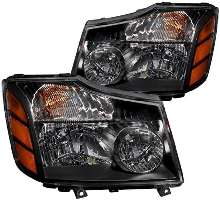Crystal Headlight Set-Black ANZO USA 111069
