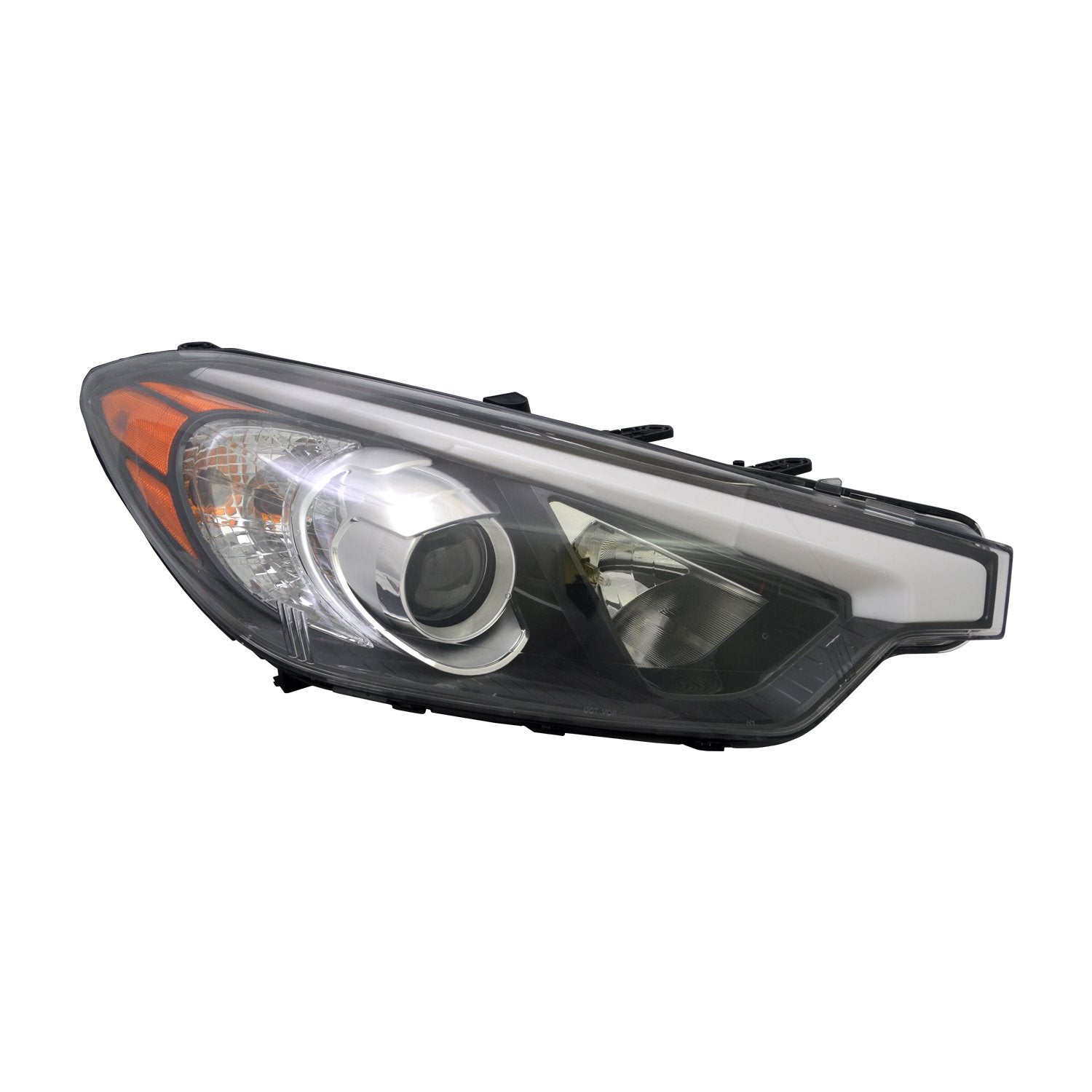 Right TYC Headlight Assembly Compatible with 2014-2016 Kia Forte