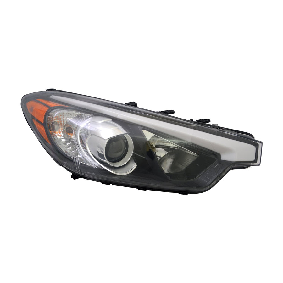 Right TYC Headlight Assembly Compatible with 2014-2016 Kia Forte