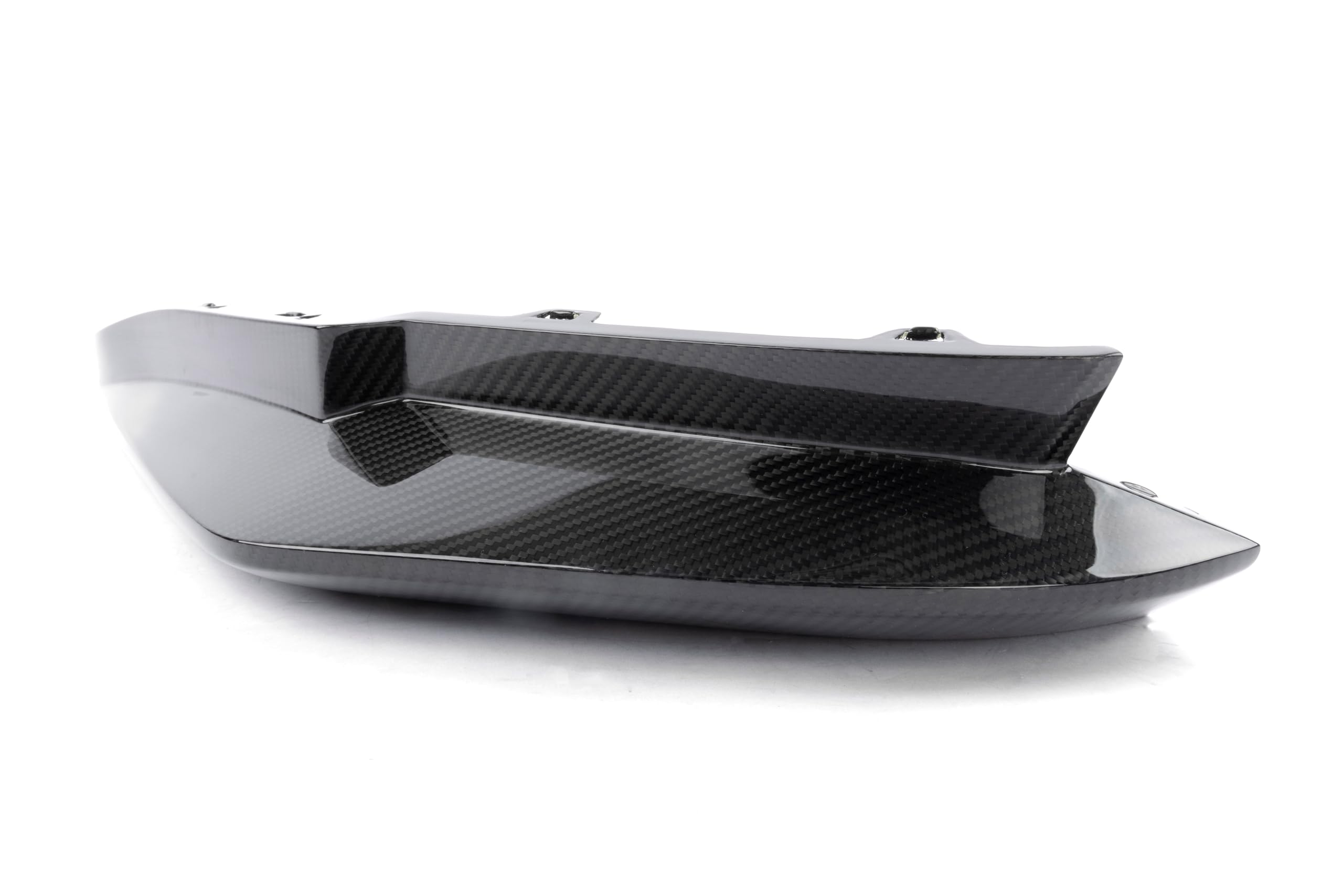 Dinan Rear Side Splitters D980-0048 - Gloss Twill Carbon Fiber - Pair