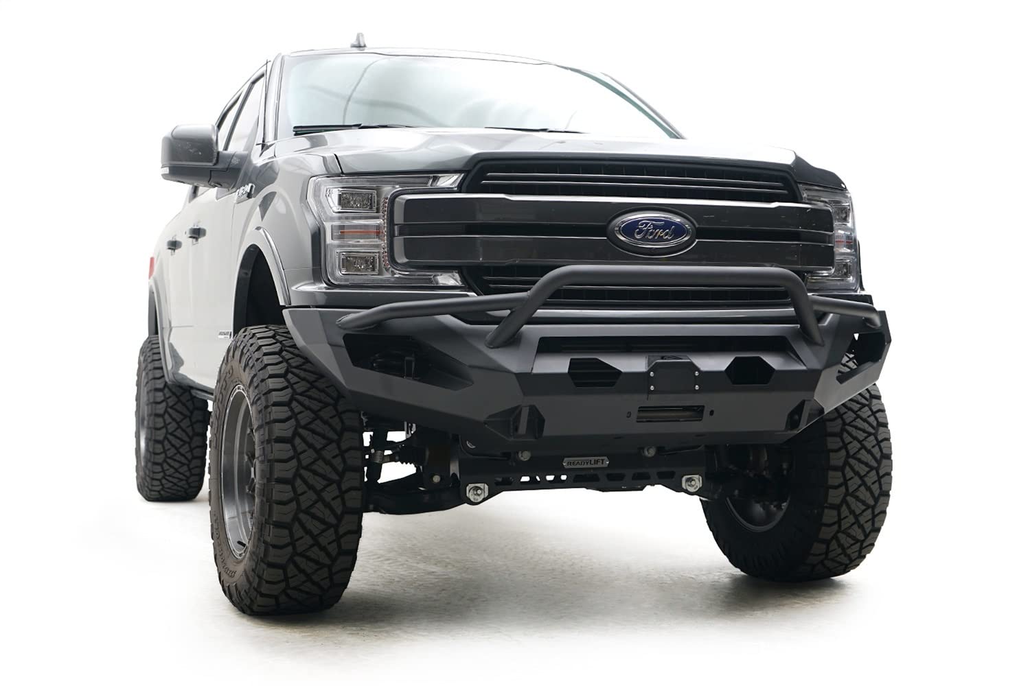 Fab Fours Matrix Full Width Raw FF18-X4552-B Winch HD Bumper with Pre-Runner Guard