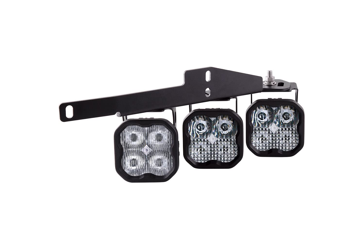 Diode Dynamics Fog Light Kit SS3 LED compatible with Ford Raptor 2017-2020 with Backlight, Max Yellow