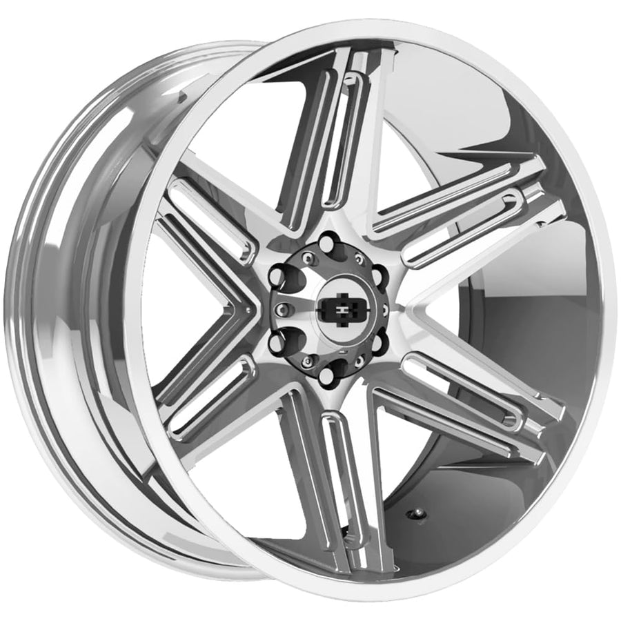 20x12 Vision 363 Razor Chrome Wheel Rim 20" Inch 6x135-51mm