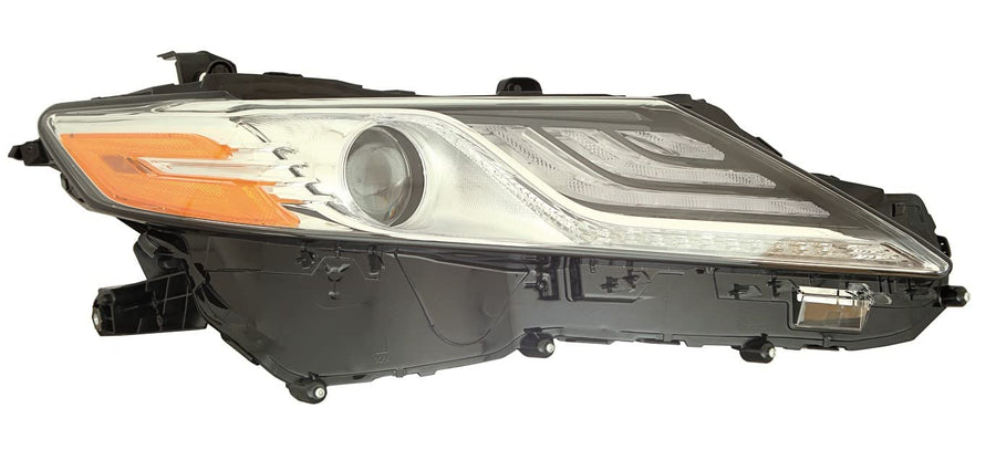 For Toyota Camry/Hybrid 19 Headlight Full LED XLE without Adaptive Chrome Bezel Passenger Side | DOT Certified 81110-06D71 | TO2503278 ACK