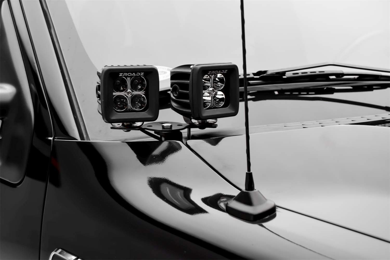 ZROADZ LED Pod Light Kit Z365462-KIT4 (A-Pillar 4), Black