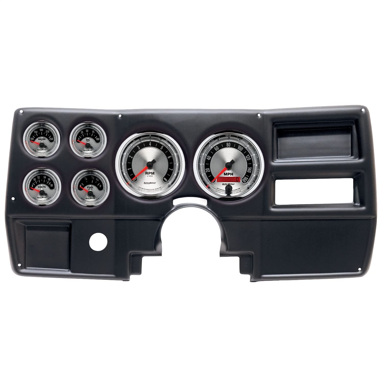 AUTO METER Direct Fit Dash Kit 2922-01, (5" X2, 2 1/16" X4), Chevy/Gmc Truck No Vent 84-87, American Muscle