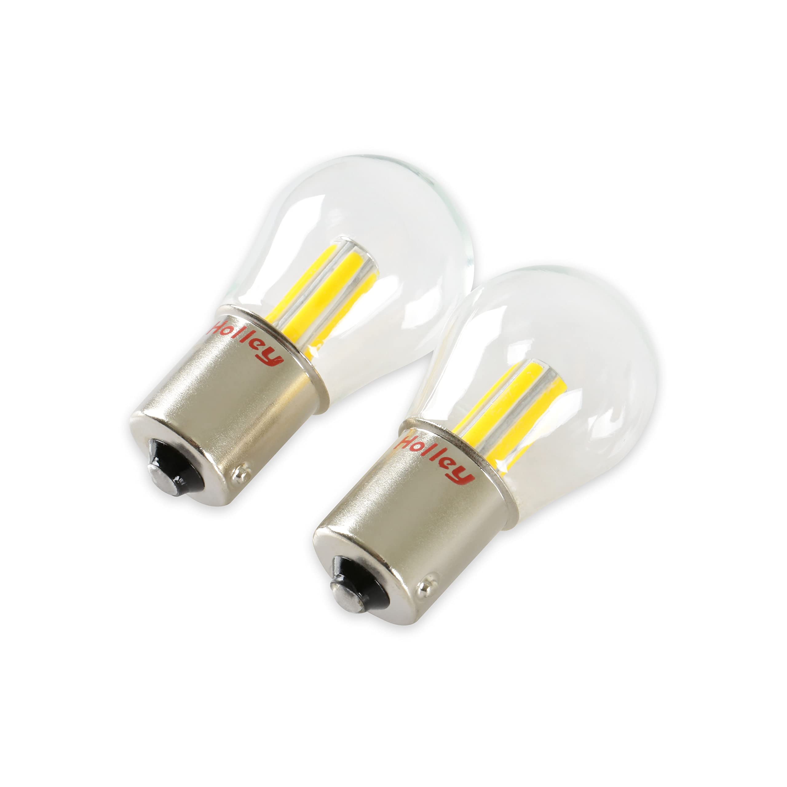 Holley HLED15 RetroBright LED Bulbs - Turn Signal 1156 - Amber - Pair