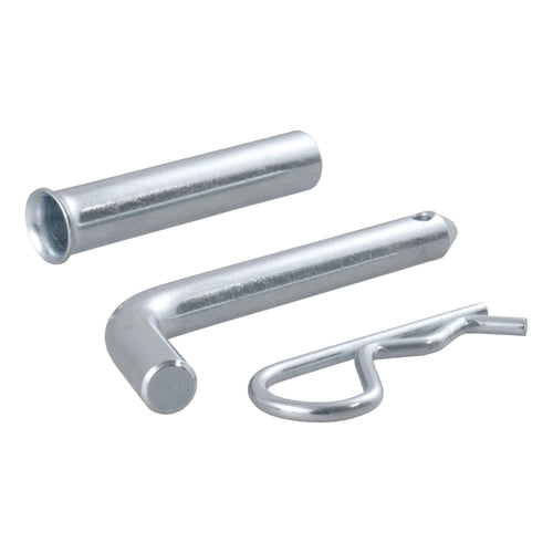 CURT 21502 Trailer Hitch Pin & Clip, 5/8-Inch Adapter with 1/2-Inch Diameter, Fits 1-1/4 or 2-Inch Receiver