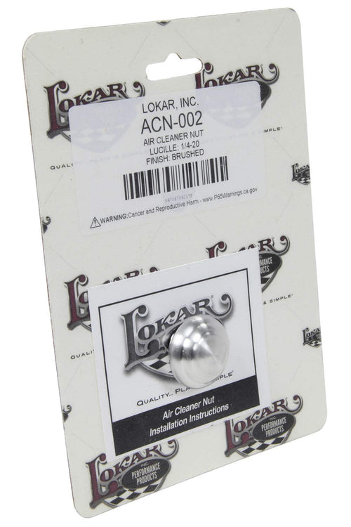 ACN-002 Lokar Performance Products Air Cleaner Nut - Lucille - 1/4-20 - Brushed