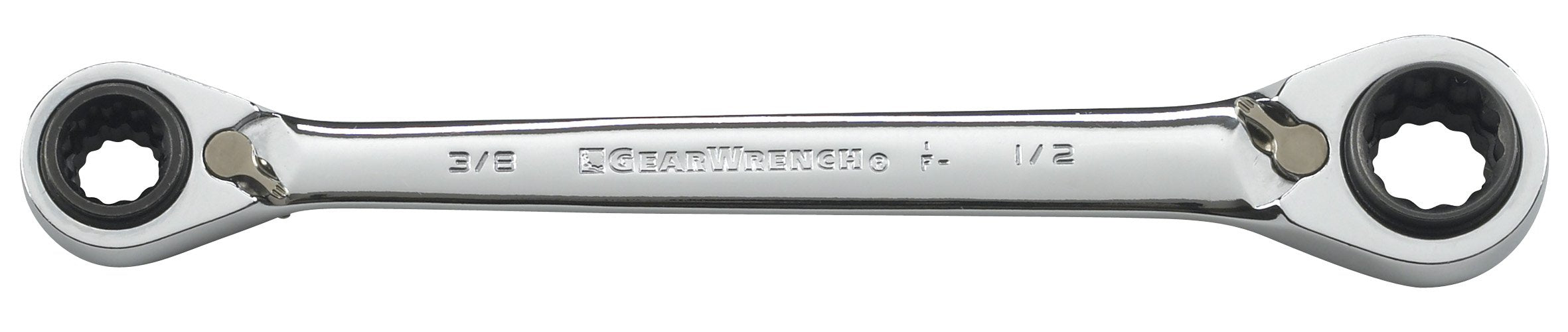 3 Pc. GEARWRENCH 12 Pt. QuadBox™ Reversible Ratcheting Wrench Set, SAE - 85204
