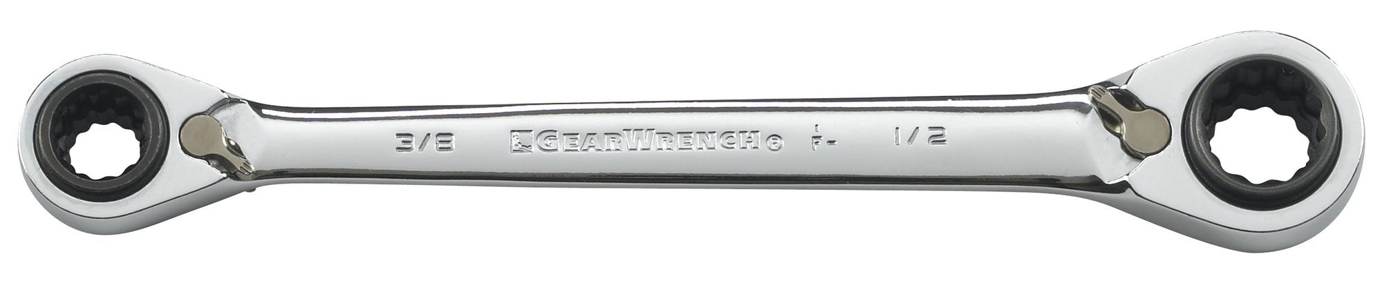 3 Pc. GEARWRENCH 12 Pt. QuadBox™ Reversible Ratcheting Wrench Set, SAE - 85204