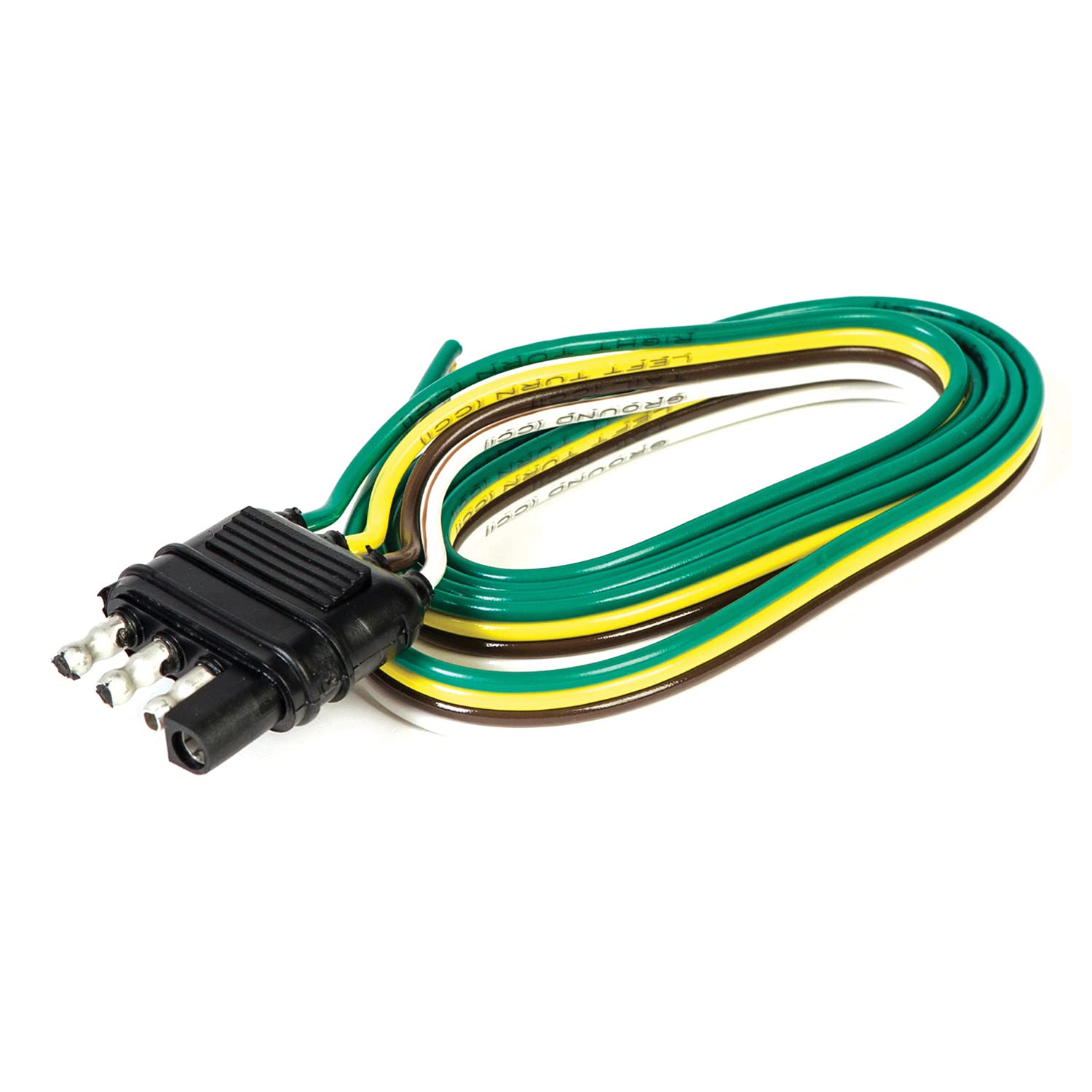 12" Husky 13193 4-Wire Flat Trailer Connector for Trailer End