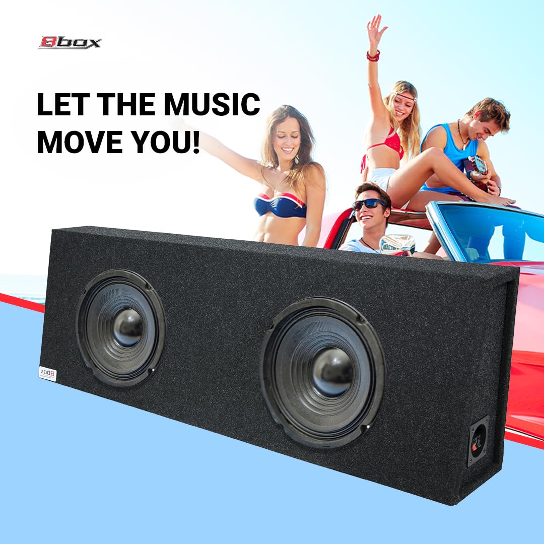 Dual Sealed Bbox 12 Inch Subwoofer Enclosure - Pro Series Dual Sealed Car Subwoofer Boxes & Enclosures - Premium Subwoofer Box Improves Audio Quality, Sound & Bass - Spring Terminals