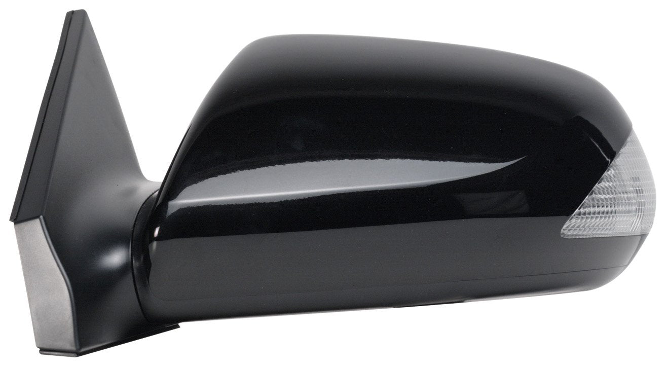 Fit System Driver Side Mirror 70612T for Scion TC w/Turn Signal, Black, Paint to Match, Non-Foldaway, Power