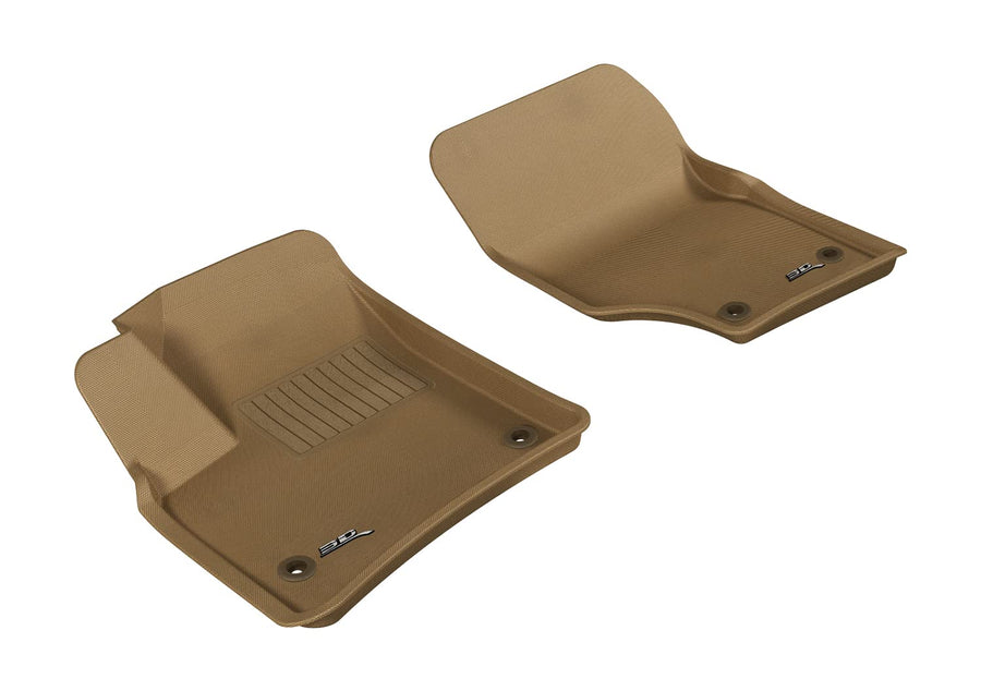 Kagu 3D MAXpider Custom Fit Floor Mat (TAN) for 2003-2010 Porsche/Volkswagen Cayenne/Touareg - 1ST Row