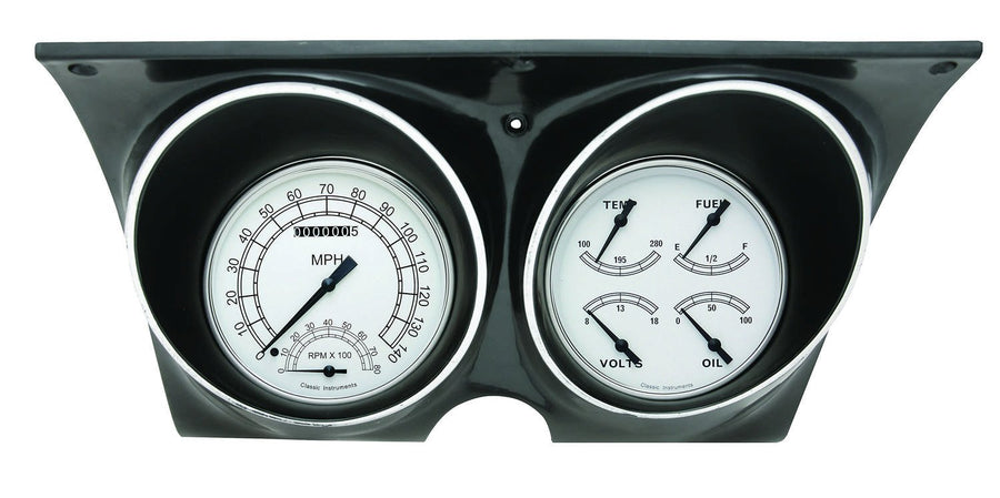 Classic Instruments White Hot CAM67WH Direct Fit Gauge Set Compatible with 1967 Camaro