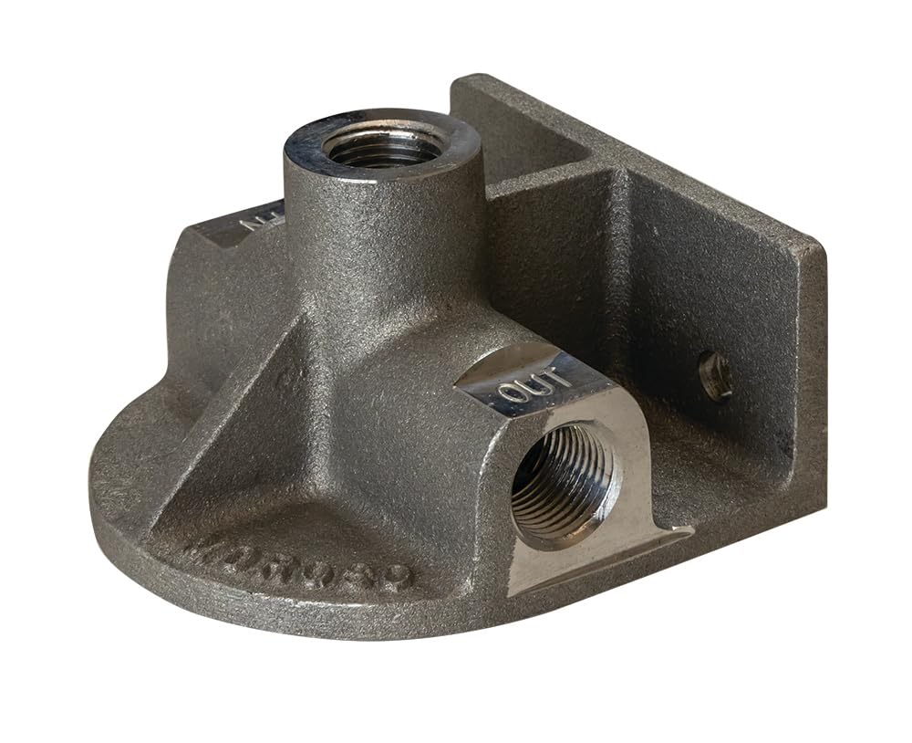 Moroso Remote Oil Filter Mount 23760, Fits Early Chevrolet/GM Filters w/ 13/16-16 Threads