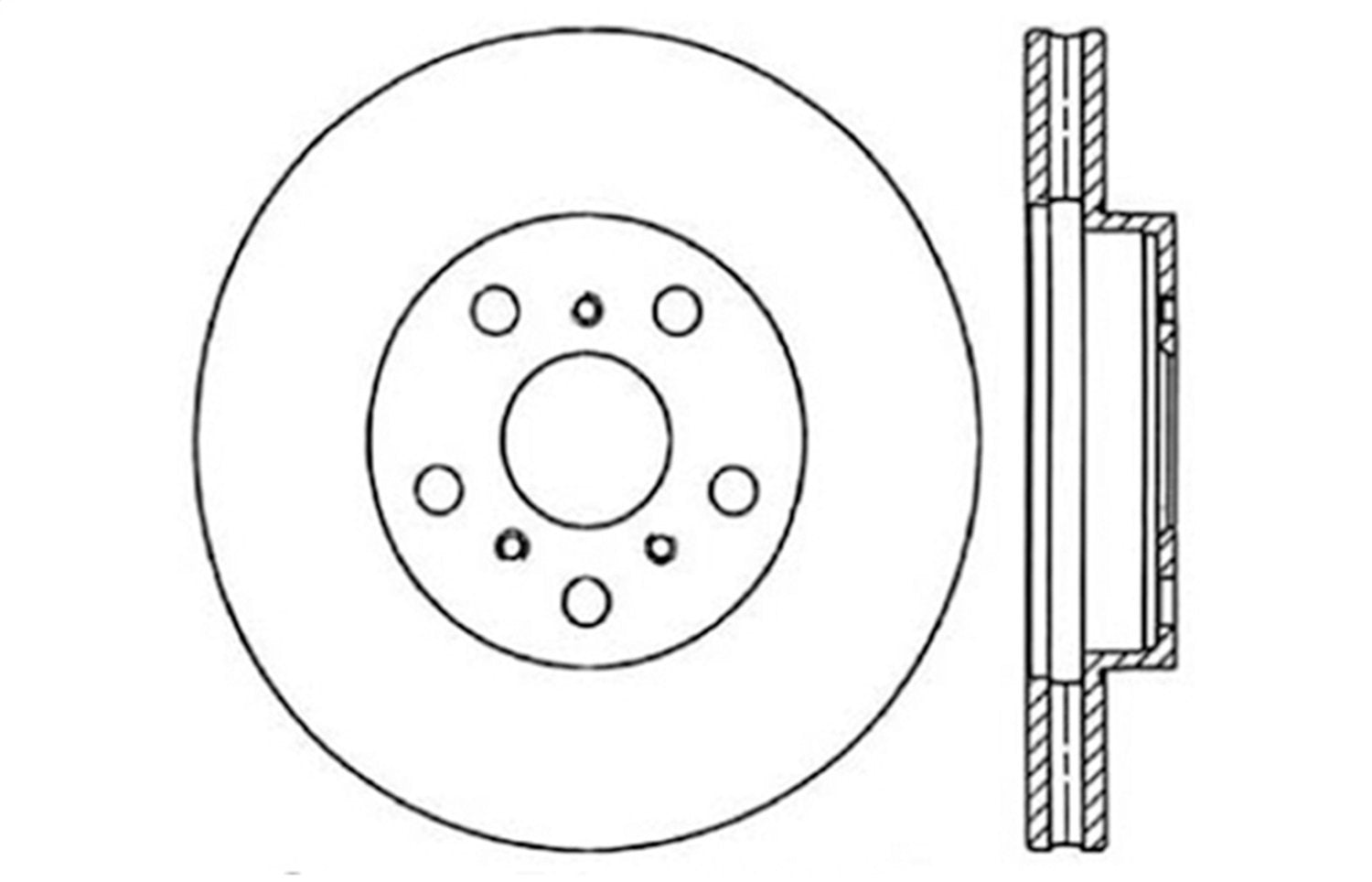 Sport Drilled/Slotted Brake Rotor StopTech 127.44054R (Front Right), 1 Pack