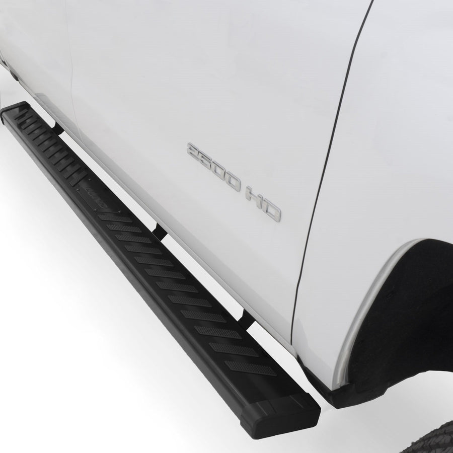 Lund Summit Ridge 2.0 Black Stainless Steel Running Boards for 2004-2018 Nissan Titan; 2016-2018 Titan XD | Fits Crew Cab