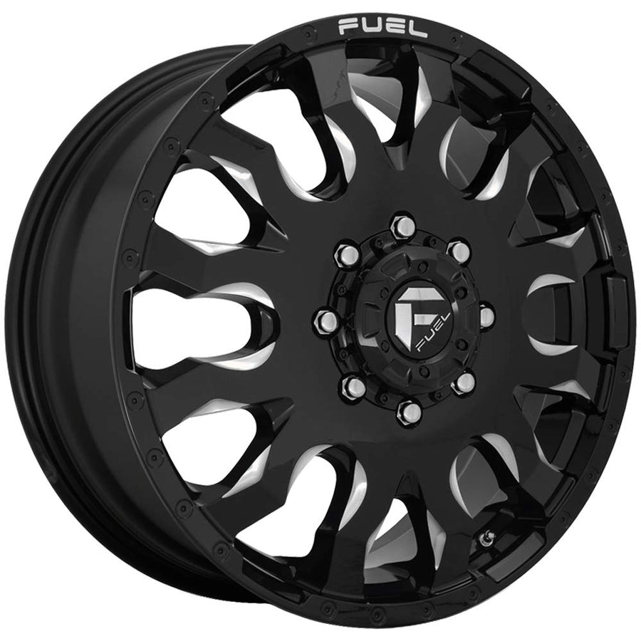1PC FUEL D673 BLITZ BLACK Wheel with Painted and TPMS Compatible (20 x 8.25 inches /8 x 142 mm, 105 mm Offset)