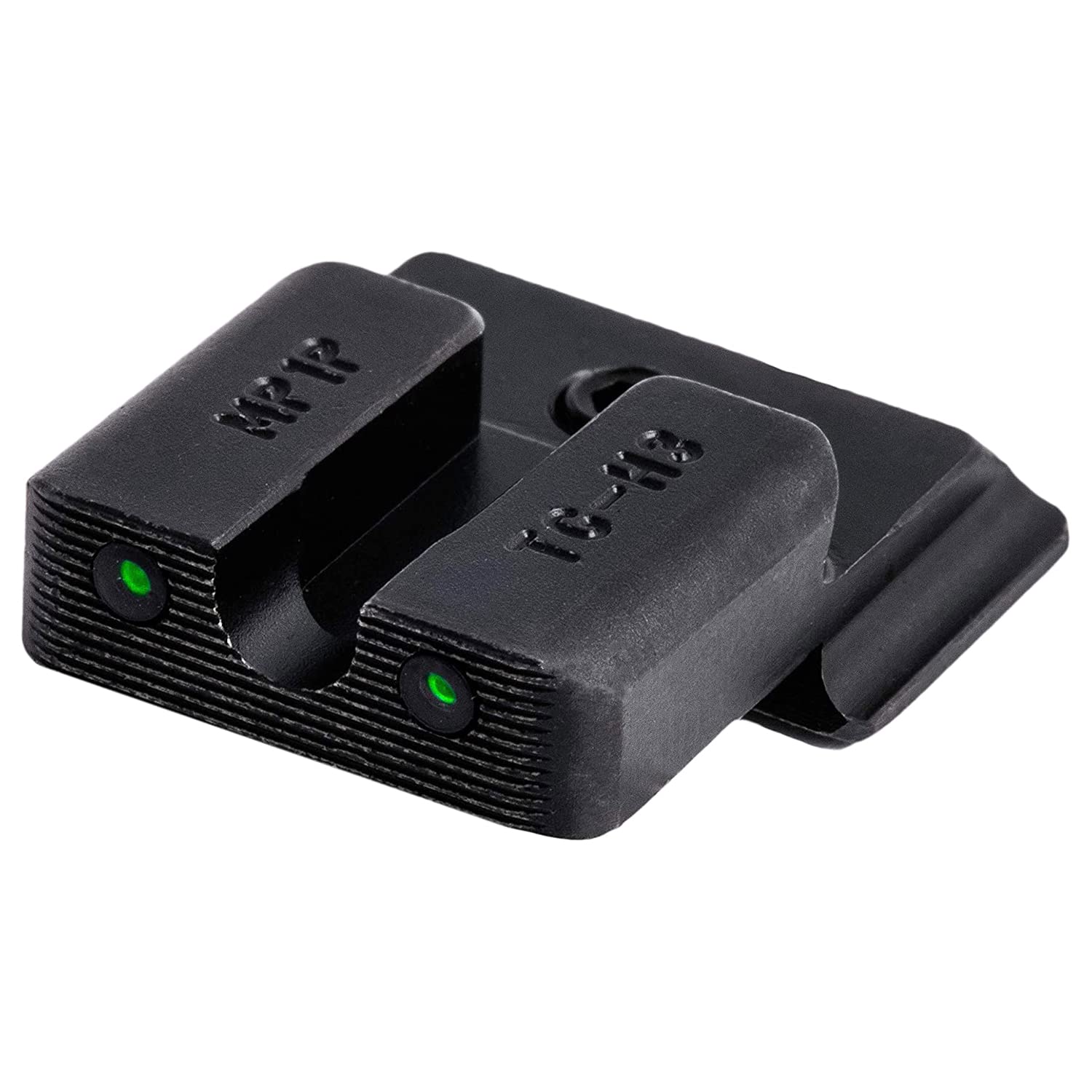 Tritium Pro TRUGLO Night Sights, Compatible with Smith & Wesson M&P Series | Glow-in-The-Dark Front & Rear Gun Sight Set with Orange Focus Lock Front Ring