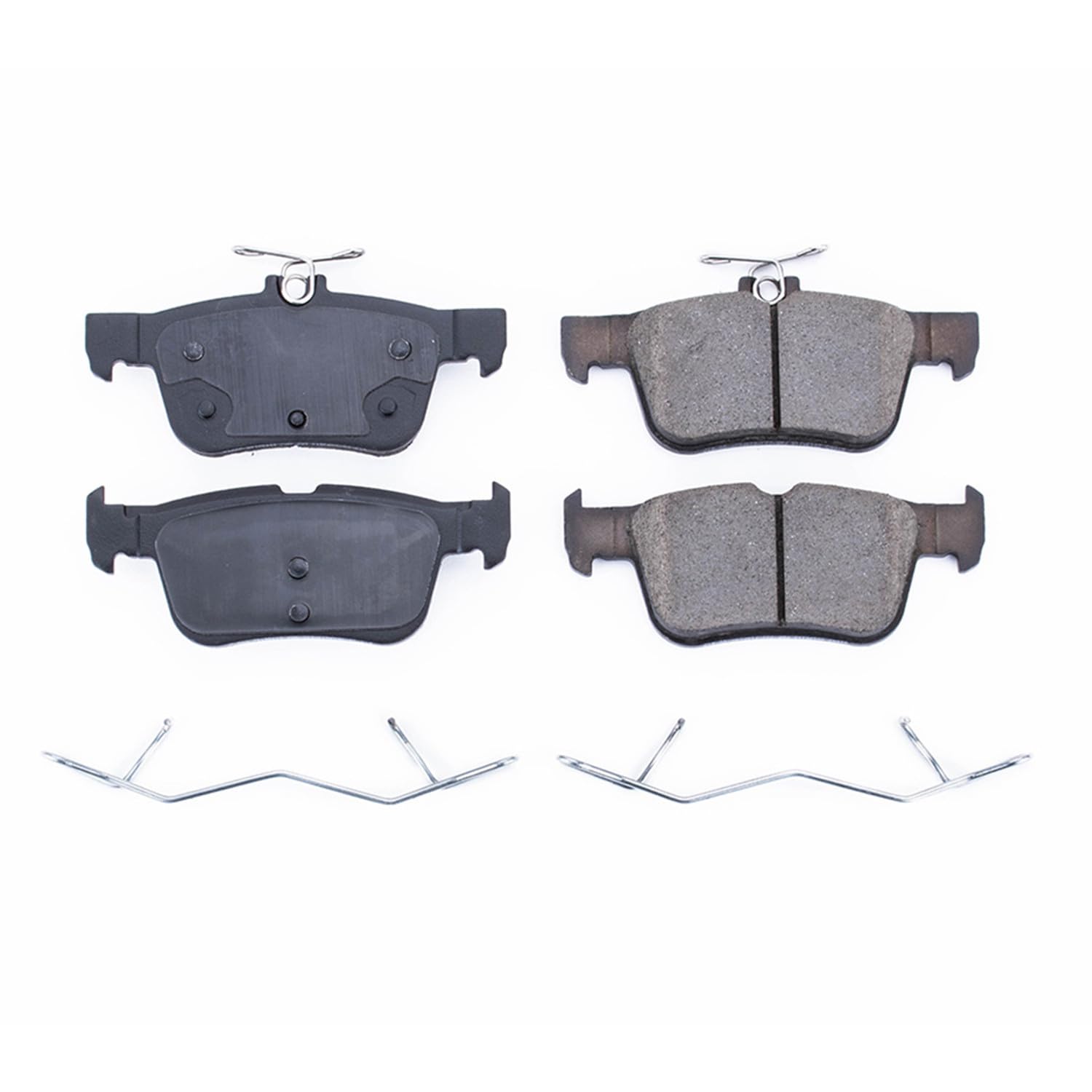 Power Stop Brake Kit Front For Ford Edge 2022-24 |Fusion 2013-16 |Lincoln MKC 2015-19 |MKX 2016-18 |MKZ 2013-20 |Lincoln Nautilus 2021-23 - Ceramic Brake Pads With Installation Hardware, 17-1665